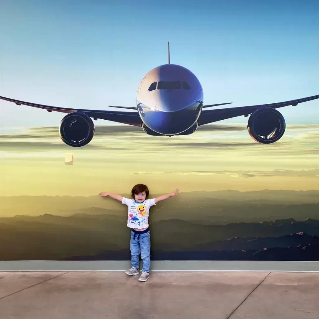 Kid Enjoying at the Boeing Future of Flight