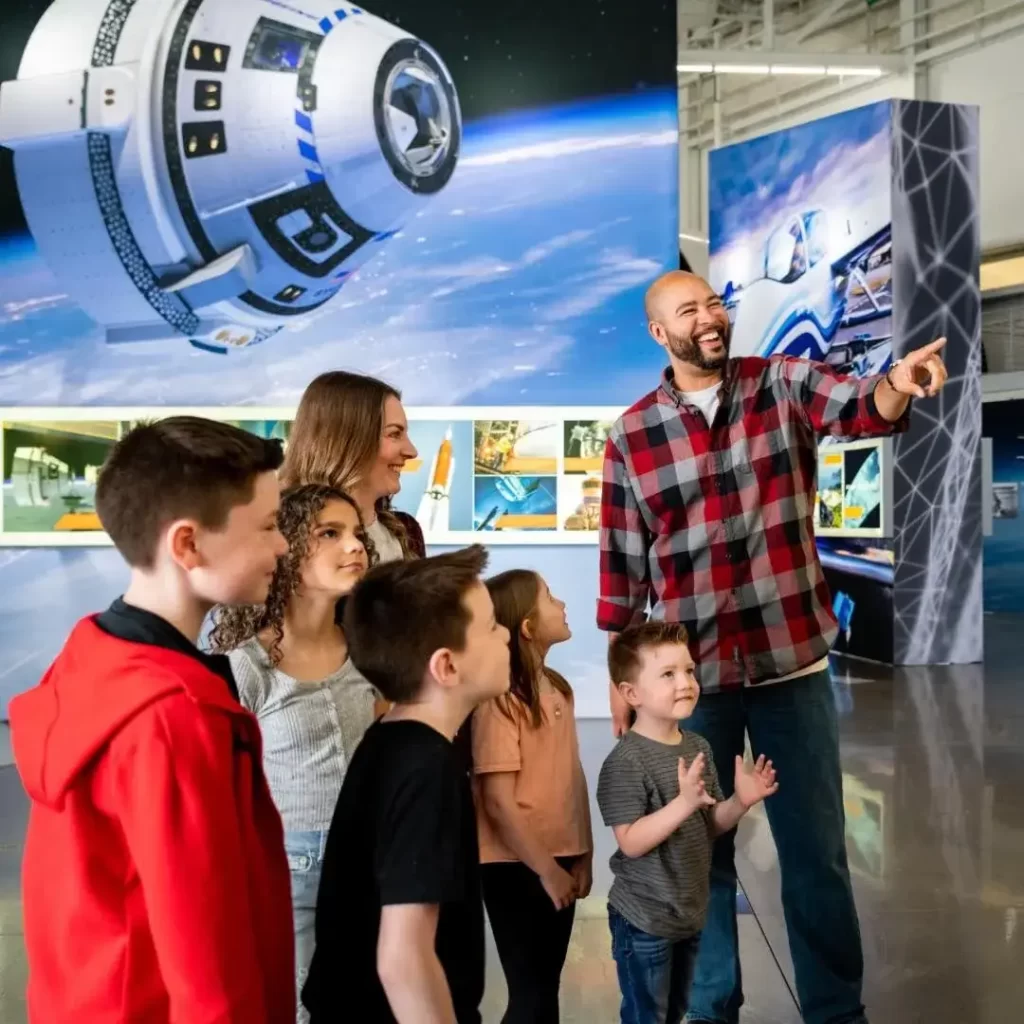 Kids Enjoying at Boeing Future of Flight Aviation Center