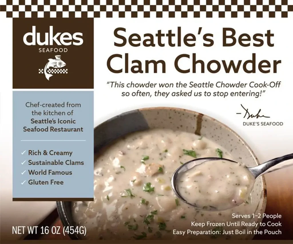 Duke’s Clam Chowder in Seattle