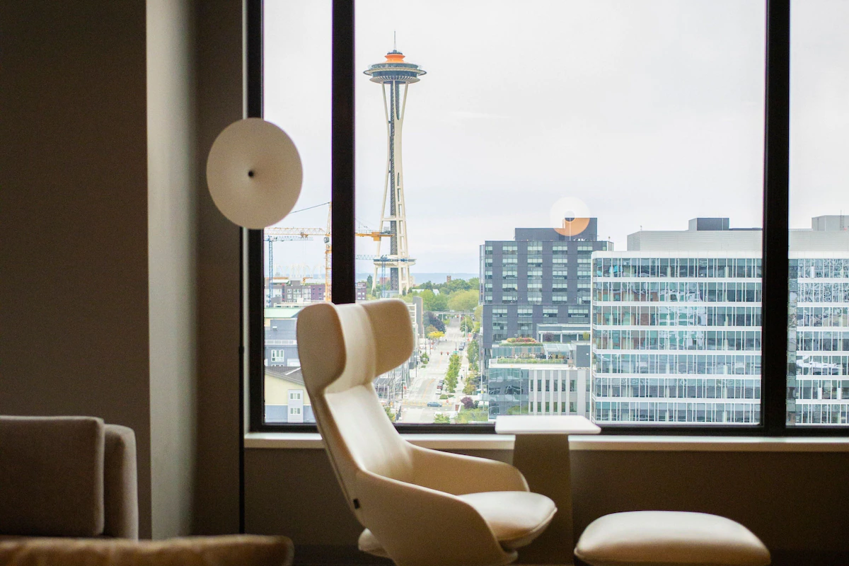 Astra Hotel Seattle Room with Space Needle View