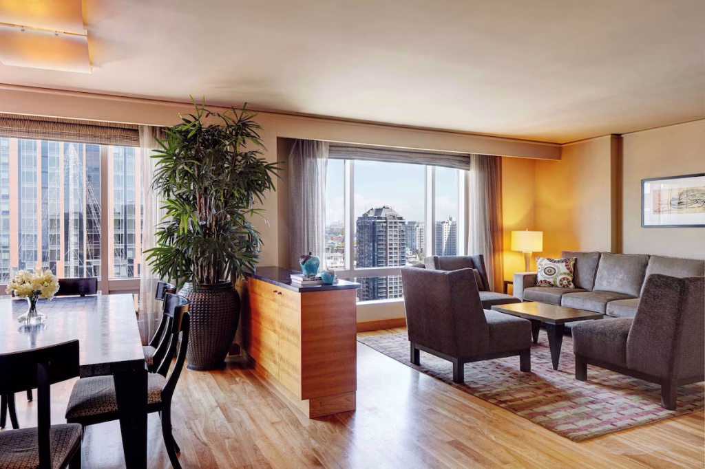 Grand Hyatt Seattle premium bedding and pillowtop beds